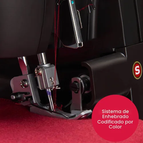 Vista 3 de SINGER® HD0500S Heavy Duty Serger Overlock Machine, 2-3-4 Rosca, Negro Negro (HD0500S)