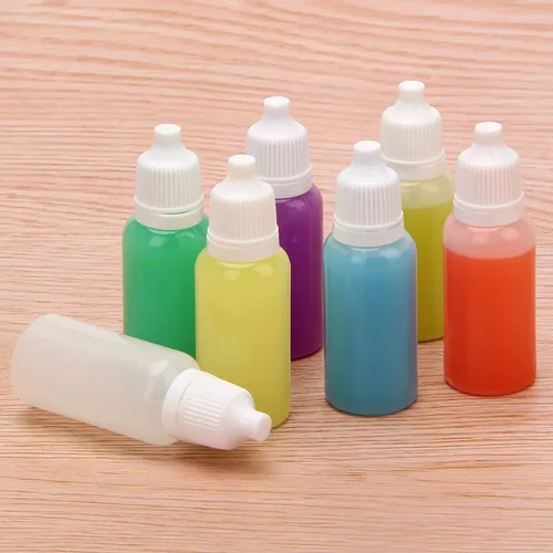 Vista 5 de Bettomshin Botellas de cuentagotas de plástico de 0.2 fl oz 10 unids botellas de gotero líquido de ojo exprimible vacías con tapas
