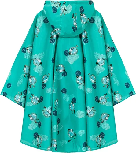 Vista 2 de Chaqueta ligera de poncho de lluvia para niños, impermeable, abrigo impermeable