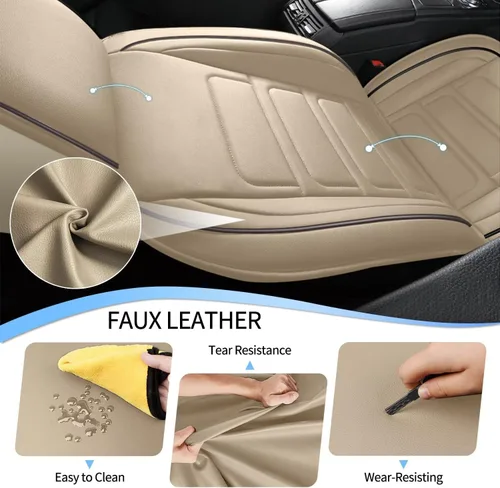 Vista 4 de TTX LIGHTING 2 piezas de fundas para asientos delanteros de automóvil compatibles con Hyundai Tucson 2005-2026, funda impermeable para asiento