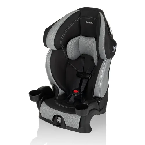 Vista 3 de Evenflo Chase LX - Asiento elevador con arnés para automóvil (color gris Jameson)