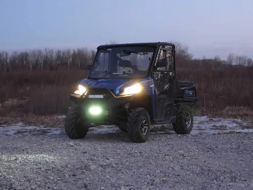 Vista 6 de SuperATV Barra de luz combinada LED UTV de 6 pulgadas, kit de soporte de montaje en jaula de 1.75 pulgadas, incluye interruptor basculante y arnés