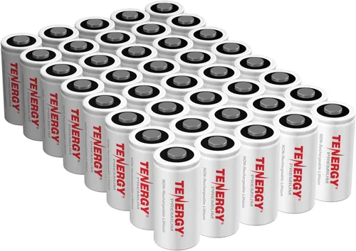 Vista 9 de Tenergy Paquete de 12 baterías de litio CR123A de 3 V no recargables, 1600 mAh para cámaras Arlo, baterías de litio fotográficas, cámaras