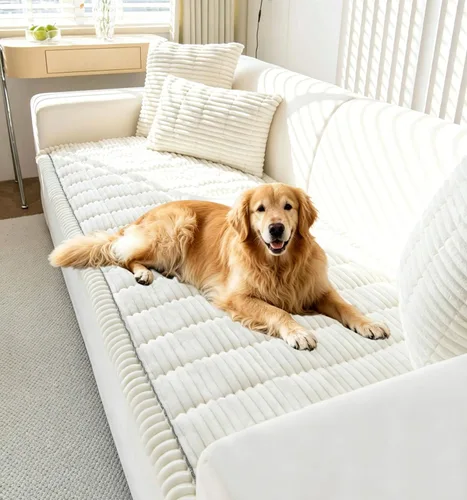 Vista 29 de OTOB Funda de sofá para perros, lavable, antideslizante, divertida funda para sofá para mascotas, protector de muebles suave y acogedor, apto