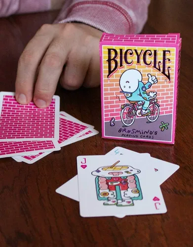 Vista 3 de Bicycle Brosmind - Juego de cartas de cuatro pandillas, color amarillo