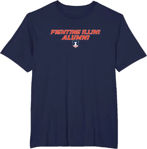 Vista 6 de Camiseta de exalumnos de la Universidad de Illinois Fighting Illini, Azul