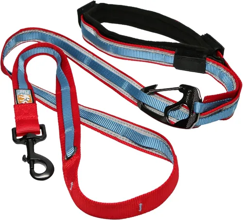 Vista 8 de Kurgo Correa cuántica de 6 en 1, correa para perros manos libres, cinturón para correr, estilo bandolera y cinturón de cintura, reflectante, clip