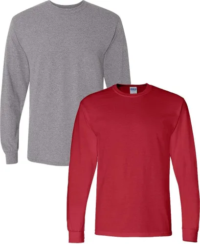 Vista 24 de Gildan - Camiseta DryBlend de manga larga para adulto, estilo G8400, paquete de 2