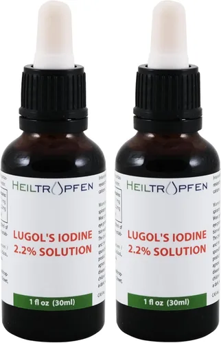 Vista 8 de 2.2% Solución de Yodo de Lugol 1 Fl Oz - 30 ml Ingredientes de Grado Farmacéutico Tercera Parte Testada Solución de Lugol Hecha con Yodo