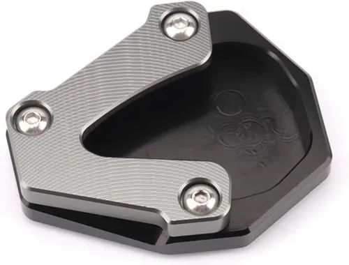Vista 16 de Motorcycle Kickstand Extension Pad for Benelli TRK502 TRK 502 2020 2021 Foot Side Stand Support Plate Enlarger (Color : B Black)