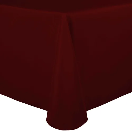 Vista 26 de Ultimate Textile 60 x 102 in Oval Tablecloth Polyester Linen - Machine Washable Stain & Wrinkle Resistant Seamless Design for Dining Events - Aqua