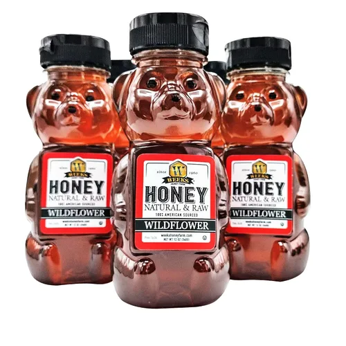 Vista 9 de WEEKS HONEY Oso de miel de flores silvestres, 12 onzas