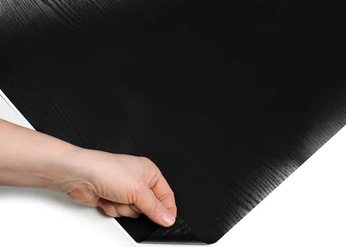 Vista 4 de ROSEROSA Pelar y pegar imitación madera maciza autoadhesivo papel pintado puerta envoltura encimera moldura SG75