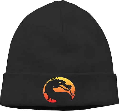 Vista 5 de Gorros de lana vikingo con diseño de dragón vikingo para hombre, impresión 3D de mito nórdico Jormungandr invierno cálido elástico fino gorro
