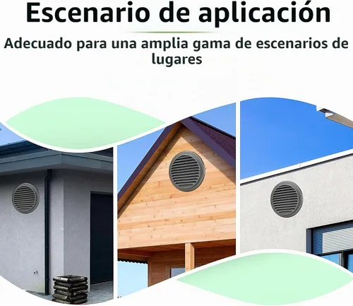 Vista 6 de Cubierta de ventilación de aire de acero inoxidable 304 engrosado de servicio pesado de 4", cubierta de rejilla con persianas, capucha