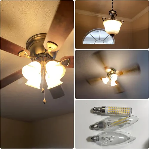 Vista 5 de ALIDE - Bombillas LED E12 de 100 W, equivalentes a 100 W, C7,2700 K cálidas