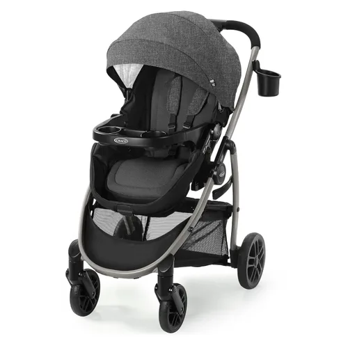 Vista 9 de Sistema de viaje Pramette de Graco Modos, asiento de coche y cochecito combinado, incluye asiento de automóvil infantil SnugRide LX y cochecito
