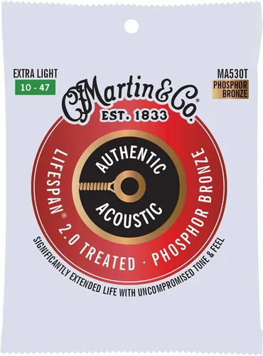 Vista 16 de Martin - Cuerdas de guitarra acústica auténticas - Tratadas con Lifespan 2.0