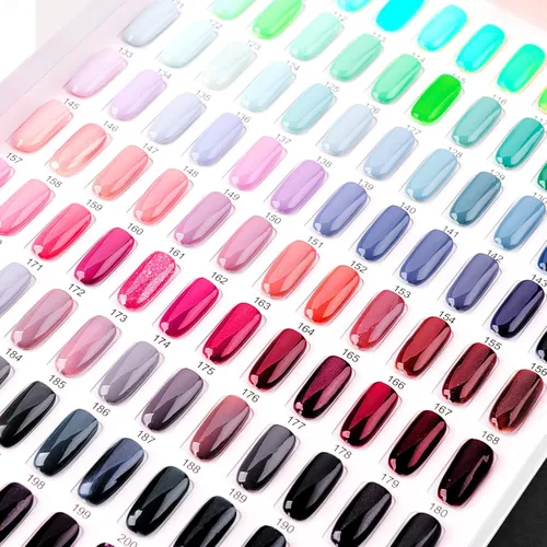 Vista 3 de PINGEUI Paquete de 2 libros de exhibición de uñas de 216 colores, tabla de visualización de esmalte de uñas con 480 puntas de uñas, libro de muestra