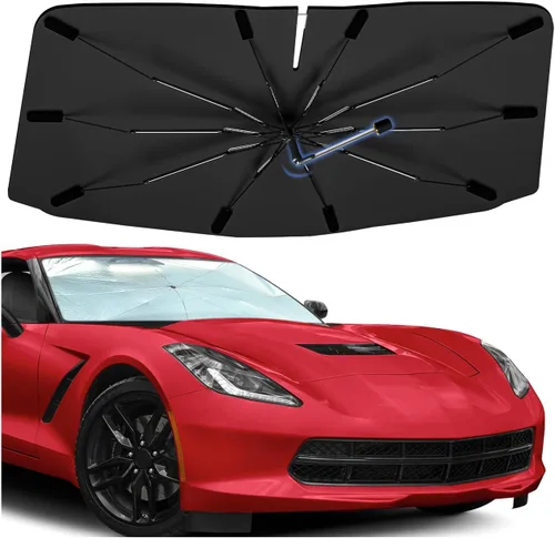 Vista 101 de Sombrilla Parasol para Parabrisas para Mazda 3 2014-2026, Parasol Plegable para Coche para Ventana Delantera, Visera Protectora Solar Altamente