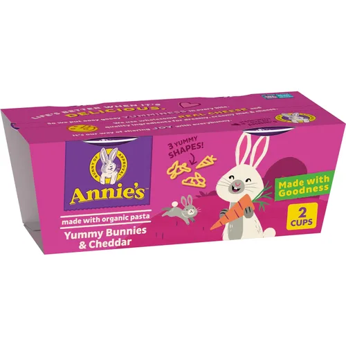 Vista 12 de Annie's Macarrones con queso cheddar blanco para microondas con pasta orgánica, 8 unidades, tazas de 2.01 onzas