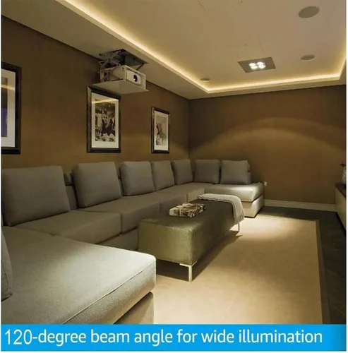 Vista 3 de EZTRONICSCORPO - Tira de luces LED, 16.4 pies, tira de luces de neón blancas regulables, tira de luz LED de 12 V para dormitorio, 6000 K