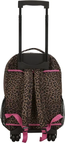 Vista 3 de Rockland, bolsa de viaje de 17 pulgadas, con ruedas., Pink Leopard), R01-PINKLEOPARD