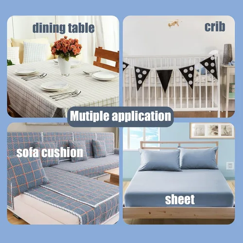 Vista 4 de Correas de soporte de sábanas, clips ajustables de 6 vías cruzadas para sábanas, funda de colchón de cama, sábanas ajustables, cojín de sofá, banda