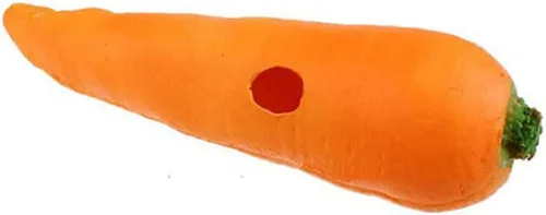 Vista 2 de Zanahoria falsa de goma de la mano vacía que desaparece/apareciendo zanahoria trucos de magia Props Mago Stage Gimmick Ilusión