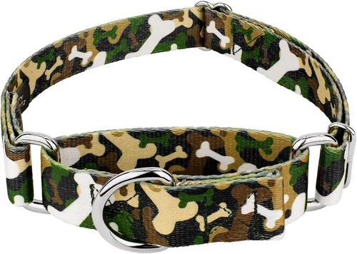 Vista 20 de Country Brook Petz - Collar de perro Martingala de camuflaje azul con diseño de camuflaje y diseños resistentes (1/2 pulgada, 2XS)