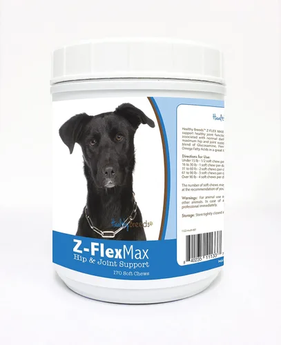 Vista 33 de Healthy Breeds Afghan Hound Z-Flex Max - Masticables suaves para cadera y articulaciones, 100