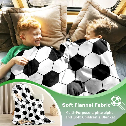 Vista 5 de KING DARE Manta de fútbol – Manta de forro polar suave para niños, regalos únicos de fútbol para niños y niñas de 6 a 12 años, 40 x 50 pulgadas