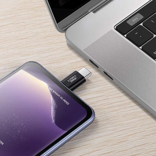 Vista 7 de BOLS Adaptador USB C (4 piezas), compatible con función completa USB C, admite velocidad de 10 GBbps, audio y video, adaptador de carga rápida..