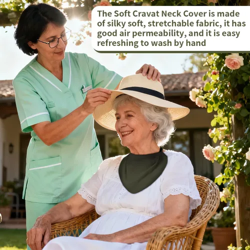 Vista 4 de Cubierta de traqueotomía, protector de estoma de cuello suave para pacientes con traqueotomía, transpirable y lavable, protección contra el polvo