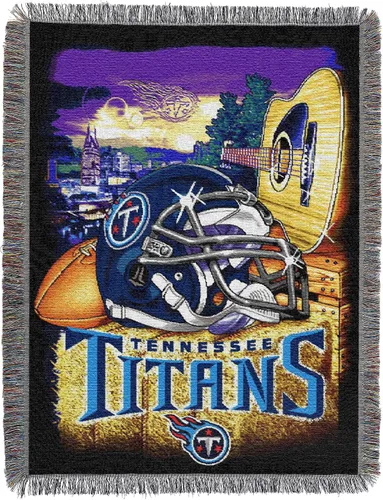 Vista 18 de Northwest NFL Woven Tapestry Wall Hanging, 48 x 60 Inches, Officially Licensed, Decorative Fringes