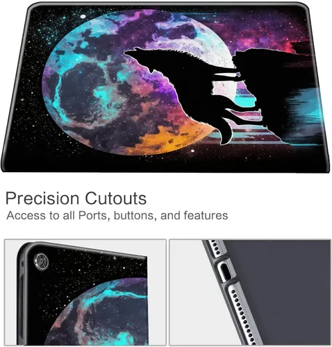 Vista 118 de Funda para tablet Fire 7 (12ª generación, versión 2022), delgada, a prueba de golpes, delgada, de piel sintética, con función de apagado/encendido