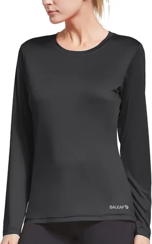 Vista 2 de BALEAF Women's Long Sleeve Running Shirts Workout Tops Athletic Active Quick Dry Soft Lightweight