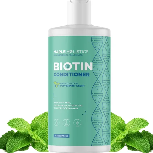 Vista 10 de Acondicionador de Biotina para Cabello Ralo - Acondicionador Voluminizador para Cabello Fino, Delgado y Débil - Sin Sulfatos, Parabenos y Silicona