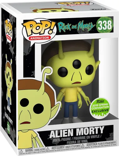 Vista 4 de Alien Morty (2018 Spring Con Exc): Fun ko P o p ! - Figura de vinilo de animación con 1 protector gráfico compatible con 'ToysDiva' (338 - 28448 - B)