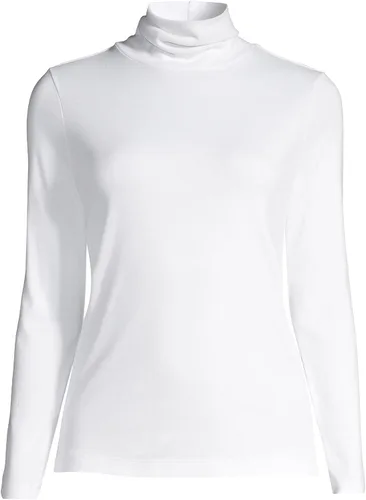 Vista 3 de Lands End Womens Supima Long Sleeve Turtleneck