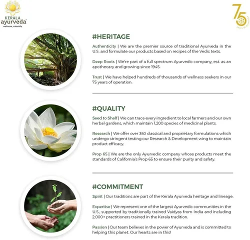 Vista 4 de Kerala Ayurveda Sahacharadi Thailam - 6.76 onzas líquidas Aceite corporal de masaje a base de hierbas Aceite de apoyo de espalda baja y piernas
