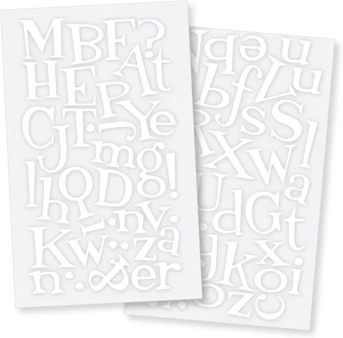 Vista 6 de S.E.I - Letras de camiseta termoadhesivas de 1 1/2 pulgadas, Just for Fun Letter Flock Transferencias de calor, color negro