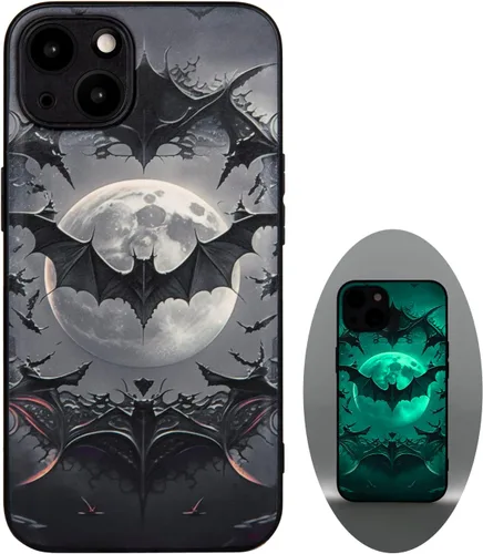 Vista 28 de X spirit Funda genial para iPhone 11, diseño de esqueleto de calavera, estilo gótico atrevido emo luminoso, dedo medio, rock n roll, se ilumina