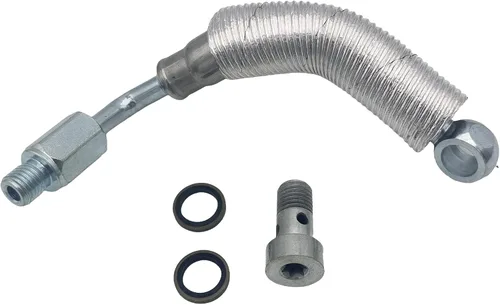 Vista 8 de NOVAPARTS 55587854 Kit de 4 piezas de línea de drenaje de retorno de aceite turbo y tubo de alimentación de aceite para Chevy Cruze, Sonic, Trax