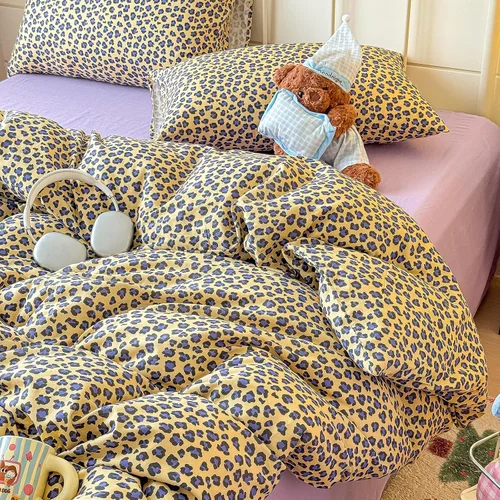 Vista 8 de mixinni Juego de funda de edredón de algodón floral para niñas y adolescentes, con lazos de cremallera, fácil cuidado, ultra suave y transpirable 00