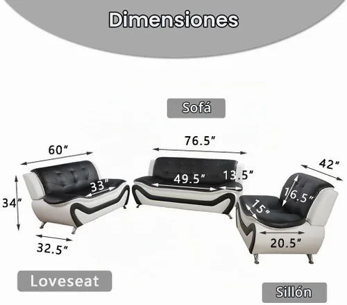 Vista 2 de Sofás de cuero, juego de sofás de sala, sofá para dormitorio, apartamento, juegos de muebles de sala de estar de cuero