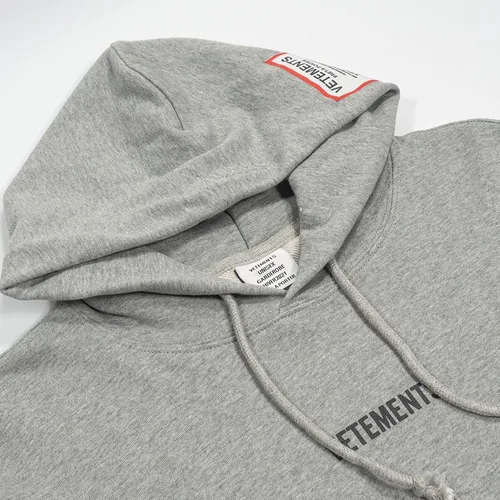 Vista 4 de Vetements Hoodies for Couple Fashion Trend Hip Hop Patch Hooded Swearshirt Casual Loose Hoodie Pullover Tops Clothing
