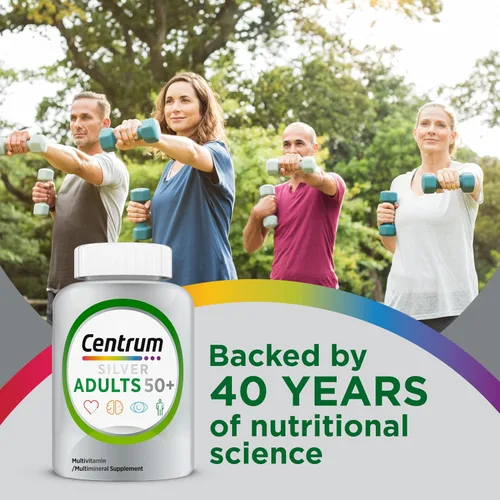 Vista 5 de Centrum Multivitamínico de plata para adultos de 50 años o más, 80 tabletas