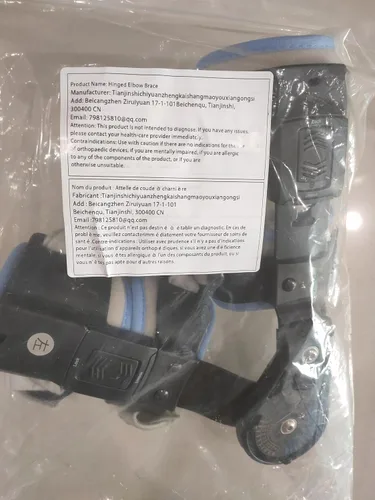 Vista 7 de Codera articulada ROM Soporte para codo con correa ajustable Postoperatorio Estabilizador de codo Férula Soporte de recuperación de lesiones