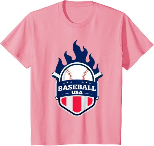 Vista 59 de Baseball USA Support the Team Shirt - Camiseta con la bandera de Estados Unidos, Blanco, S